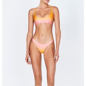 {Triangl} BNWT Cameron Sunrise Ombré Bikini Top